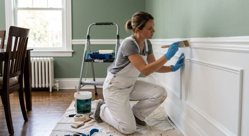 Crown Molding Painting in Waco, TX