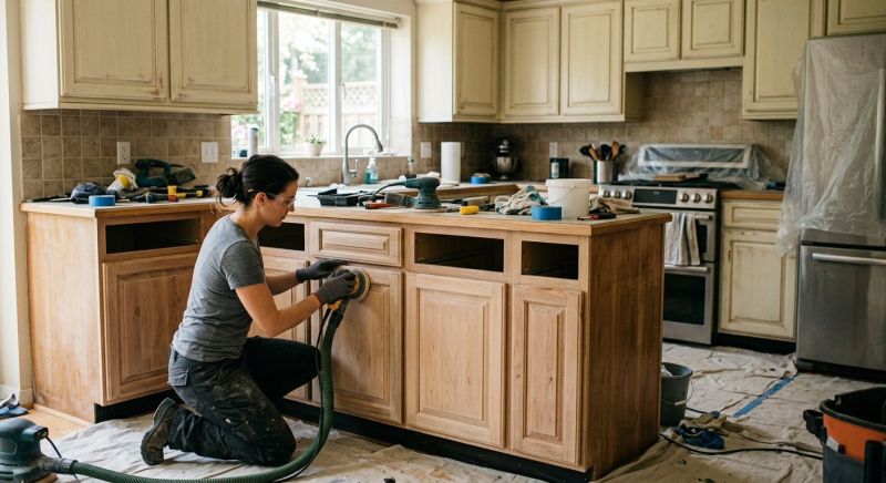 Kitchen Cabinet Refinishing in Carmel, IN