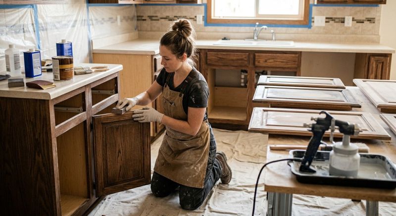 Kitchen Cupboard Refinishing in Muncie, IN